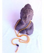 Yellow Jade Solar Plexus Chakra Mandala of Love Japa Mala 108 Beads - $44.00