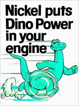 Sinclair Nickel puts Dino Power in Your Engine Metal Sign - £23.94 GBP