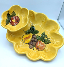 made in California porcelain chip dip serving bowl FR 209 Maurice fruit ... - $34.77