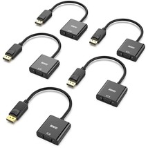 BENFEI DisplayPort to VGA 5 Pack, Gold-Plated DP to VGA Adapter (Male to Female) - £52.74 GBP