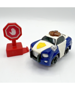 Fisher Price GeoTrax Flashin&#39; Fast Police Car Set Train Accessory Sounds... - £9.44 GBP