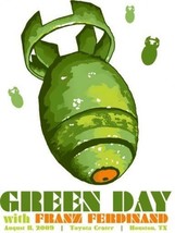 Green Day Silkscreen Poster With Franz Ferdinand - $91.17