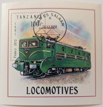 Tanzania 19991 Locomotives Block Post Stamp - $1.00