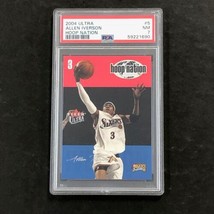 2004 Ultra #5 Allen Iverson PSA 7 NM Hoop Nation - £39.49 GBP