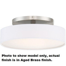 WAC Lighting FM-131114-AB LED 14&quot; Semi-Flush Mount Ceiling Light , Aged ... - £126.42 GBP