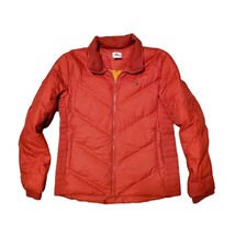 Lacoste Puffer Jacket Women&#39;s Red Down Insulated - Size 42 - £45.26 GBP