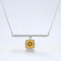 Full Zircon Double Color Gold Geometric Clavicle Chain Necklace Luxury Dinner Ne - £15.98 GBP
