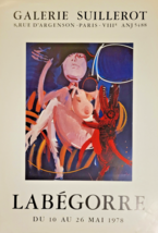 Serge Labegorre- Poster Original Exposition- G.Suillerot Paris - Rare Oop 1978 - £141.91 GBP