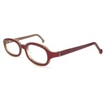 Vintage La Eyeworks Brille Rahmen TEXAS 759 Brown Weinrot Rot 45-20-125 - $55.57