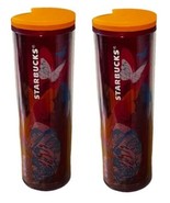 2 Pack Of Starbucks 2022 Spring Butterfly 16oz Tumbler Cup with Lid - $19.99