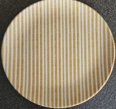 Four (4) Hearth &amp; Hand™ ~ Melamine ~ GOLD RUSTIC STRIPE ~ 10.75&quot; Dinner Plates - £29.57 GBP
