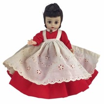 Madame Alexander 8&quot; Doll Little Women Jo Red Dress Cameo Straight Leg Ta... - $18.50