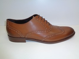 Bruno Magli Size 12 M ALVAR Tan Leather Wingtip Lace Up Oxfords New Mens... - £232.76 GBP