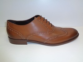 Bruno Magli Size 12 M ALVAR Tan Leather Wingtip Lace Up Oxfords New Mens... - £236.68 GBP