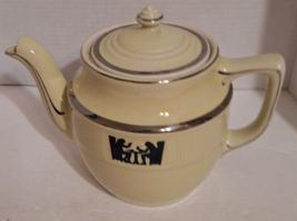 Vtg Hall&#39;s Silhouette Superior Quality Kitchenware 1930&#39;s 2 Qt. Tea Pot ... - £25.44 GBP