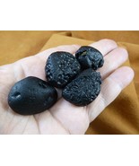 (x-368) set of 4 small Tektites TEKTITE from Impact 700,000 years ago sp... - $16.67 CAD