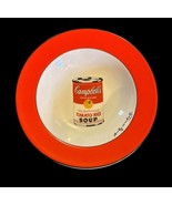 RARE- ANDY WARHOL Ceramic Campbell&#39;s Tomato Rice Soup Advertising Bowl B... - £99.29 GBP