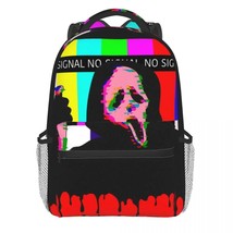 Ghostface No Signal Backpack Scream moives Funny Backpa Boy Gril Travel Large Sc - £139.37 GBP