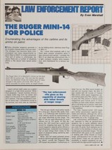 1989 Magazine Photo Article Ruger Mini-14 for Police .223 Remington 5.56... - $19.51