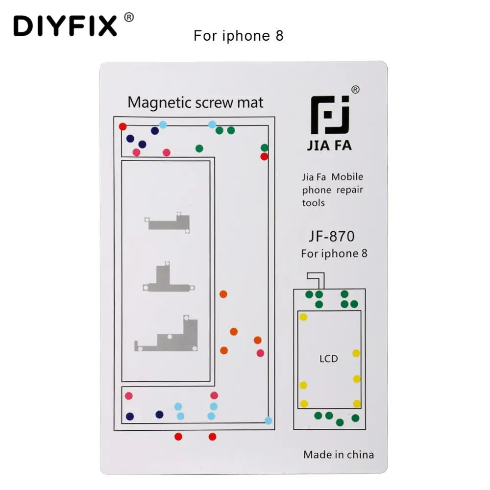 DIYFIX 1PC Magnetic Screw Mat for  X 8 8 Plus 7 7 Plus 6 6 Plus Screw Pad Keeper - £44.35 GBP