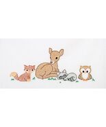 Jack Dempsey Needle Art Deer and Friends Childrens Pillowcase - $329.27 MXN
