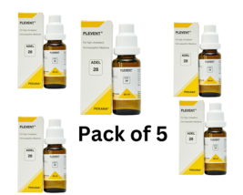 Pack of 5 ADEL 28 Plevent Drop 20ml FREE SHIPPING - $66.99