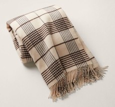 Ralph Lauren Deacon Lambswool throw Blanket $710 Brown Multi Scotland NWT - £300.31 GBP