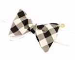 ALEXIS MABILLE Mens Bow Tie Elegant Vichy Checked Black White  MADE IN F... - $195.13