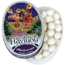 Les Anis de Flavigny mints: BLACKCURRANT 1 can./1.75 oz FREE SHIPPING - $9.85