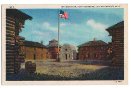 US 1933 A century of Progress VF Post Card &quot; Interior View. Fort Dearborn &quot; - £1.73 GBP