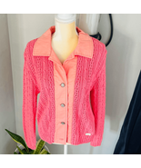 Blue Willi’s Vintage Button Up Knitted Cardigan Sweater, Size Medium, Pi... - €110,69 EUR