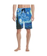 Men&#39;s Starry Night Van Gogh All Over Print Casual Shorts - £24.47 GBP