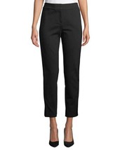 Calvin Klein Womens Faux Leather Stripe Ankle Pants Color Black Size 2 - $86.59