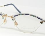 Vintage Cashiro 605 204 MULTICOLOR UNIQUE RARE EYEGLASSES 52-14-140mm Ge... - $113.48