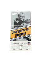 Dec 1 1983 LA Raiders @ SD Chargers NFL Ticket Stub M. Allen Touchdown Pass - $25.00