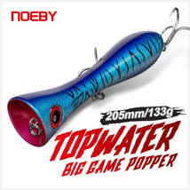 Noeby Big Game Popper Fishing Lure 205mm 133g Topwater Popper Artificial... - £6.75 GBP+