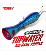 Noeby Big Game Popper Fishing Lure 205mm 133g Topwater Popper Artificial... - £6.81 GBP+