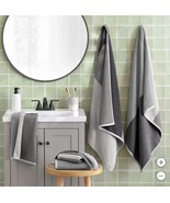 Welspun WelHome Towel Set Black Multicolor Color Block 6-Piece Bath Hand - $96.54 CAD