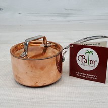 Palm Restaurant Copper Tri-Ply Petite Saucepan w/ Lid Stainless Interior... - £27.63 GBP