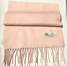 Women Girl 100% Cashmere Scarf Made In England Solid Light Pink Soft Wool #W07 - £7.58 GBP