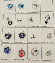 Sports Football Charms for Jewelry &amp; Crafts - Titans, Patriots, Buffalo - $1.98+