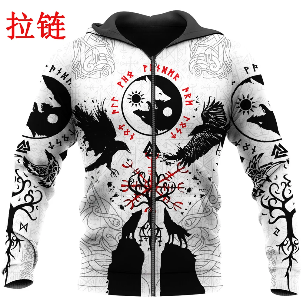 Vi Tattoo 3D All Over Printed Hoodie Harajuku Streetwear autumn hoodies  Unisex  - £107.35 GBP