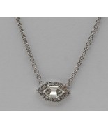 18k White Gold Marquise Duchess Diamond Halo Pendant (0.35 Ct F VS1 Clar... - $1,393.35