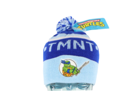 NOS Vtg 90s Teenage Mutant Ninja Turtles TMNT Spell Out Winter Knit Beanie Hat - £62.28 GBP