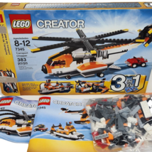 Lego Creator 3 In 1 Transport Chopper # 7345 100% Complete Box + Instructions - £18.91 GBP