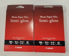 Canon Photo Paper Plus Semi-Gloss SG-201 Inkjet Paper, 4x6&quot;, 50 Sheets, 2-Pack - $6.67