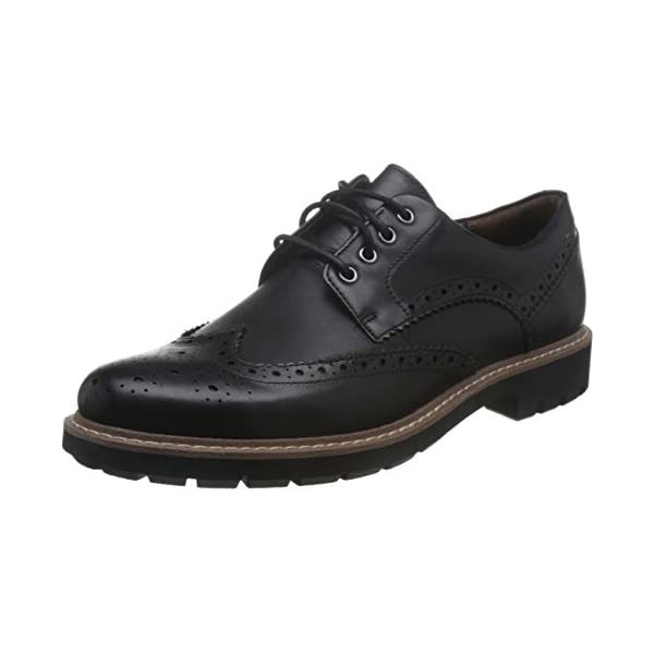 Clarks Mens Batcombe Wing Brogues, Black (Black Leather), 9.5 UK  - $89.00