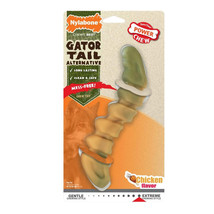 Nylabone Power Chew Gator Tail Alternative Chew Toy Chicken 1ea/Large/Giant - Up - £17.37 GBP