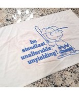 Vintage Snoopy Peanuts pillowcase Charlie Brown baseball Cheerleader Lucy - $893.32 MXN