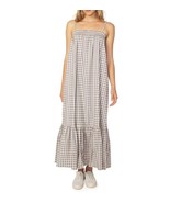 WeWoreWhat Women&#39;s Smocked Gingham MIDI Dress, Size XL Whisper White - $54.81 CAD